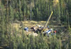 Aerial Shot of Drill Rig